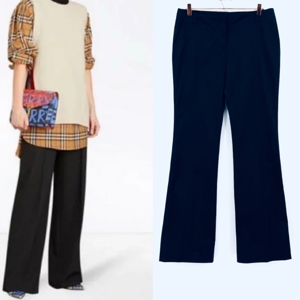 Burberry Black Boot Cut Pants